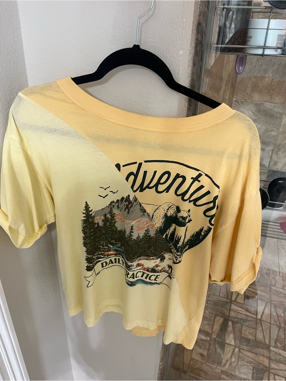 Adventure Graphic Short Sleeve Tee - Yellow